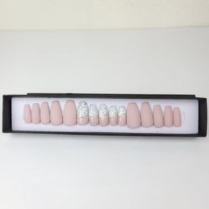 Glitter Matte Press-on Nails